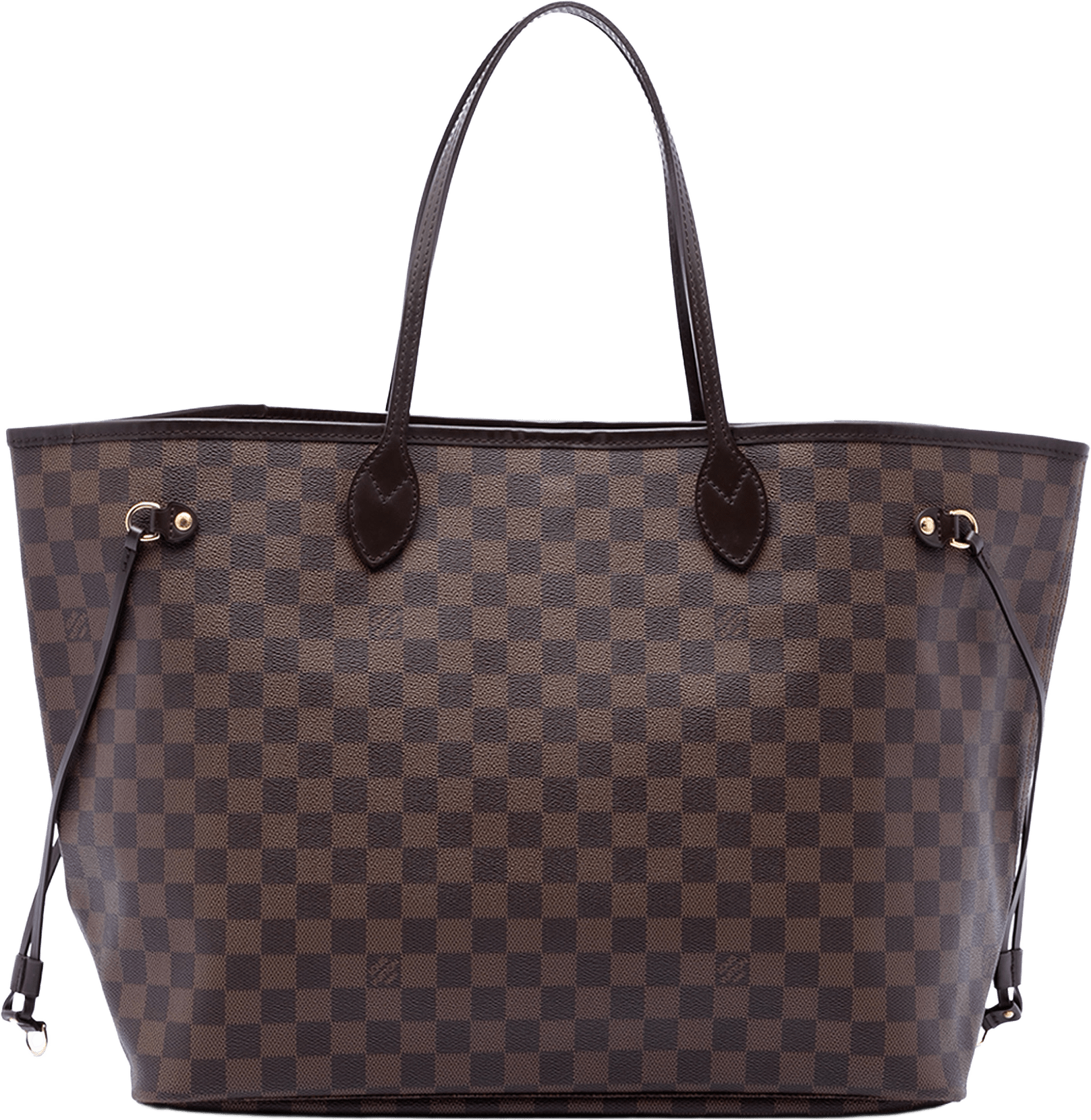 Louis Vuitton Damier Ebene Neverfull Gm, från Luxclusif, i färgen brown.