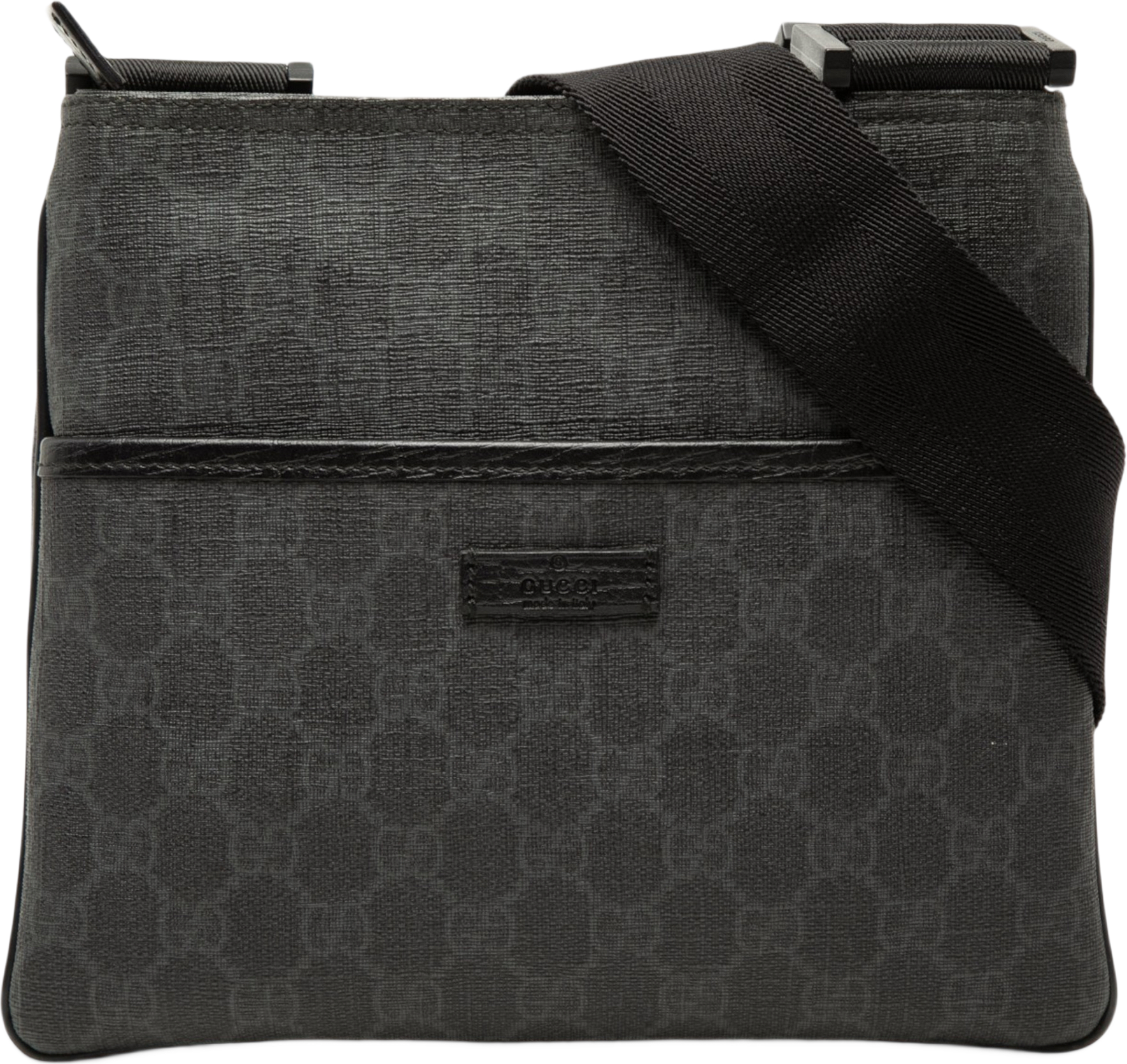 Gucci Gg Supreme Crossbody, från Luxclusif, i färgen svart.