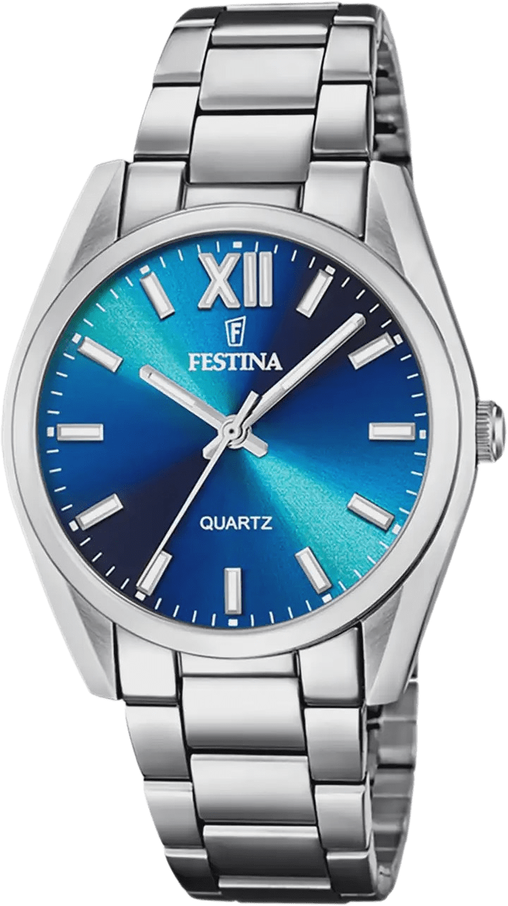 Festina Boyfriend Damklocka Bl/stl, Metallband - F20622/i, från Festina, i färgen silver.
