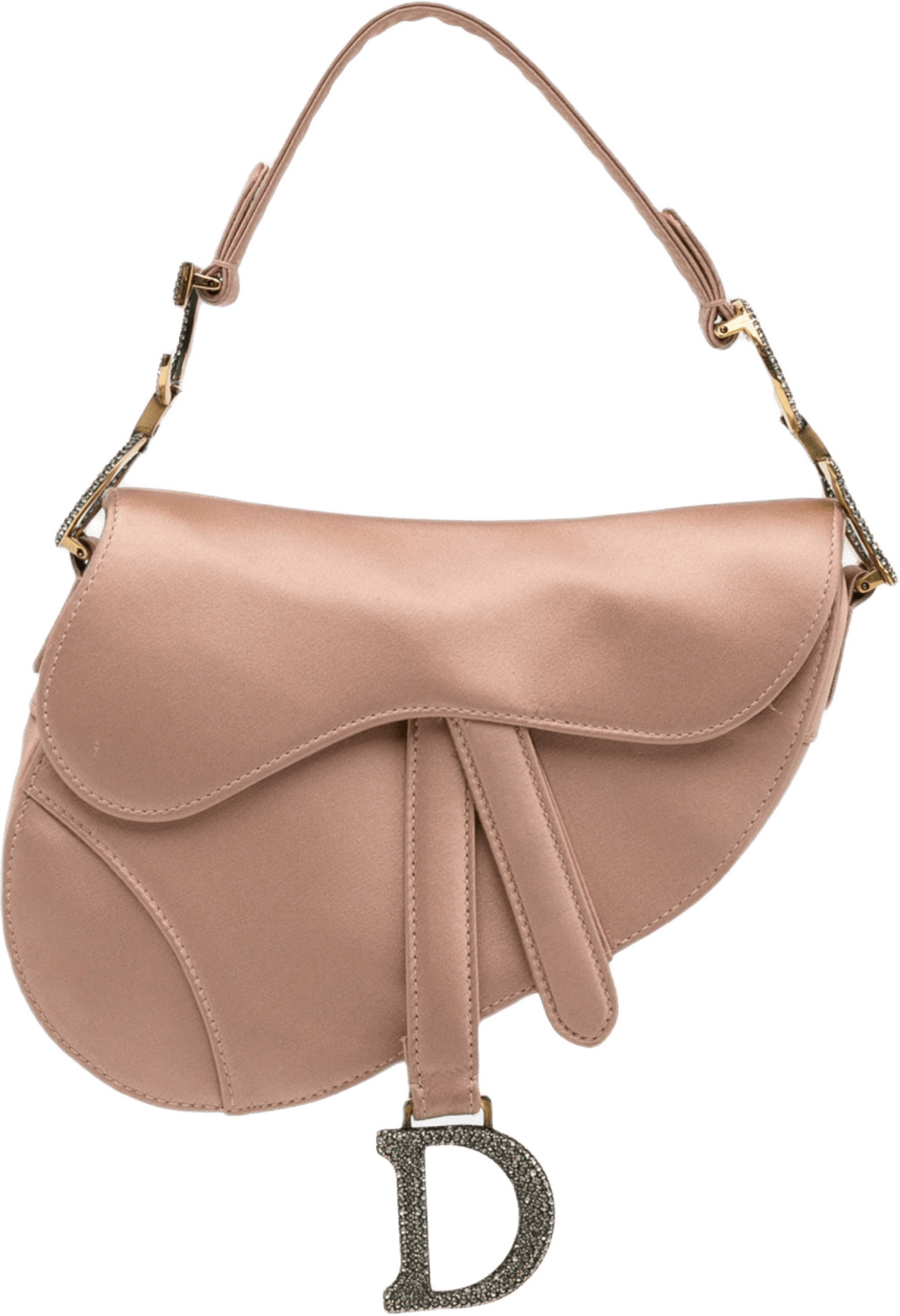 Dior Mini Satin Crystal Embellished Saddle