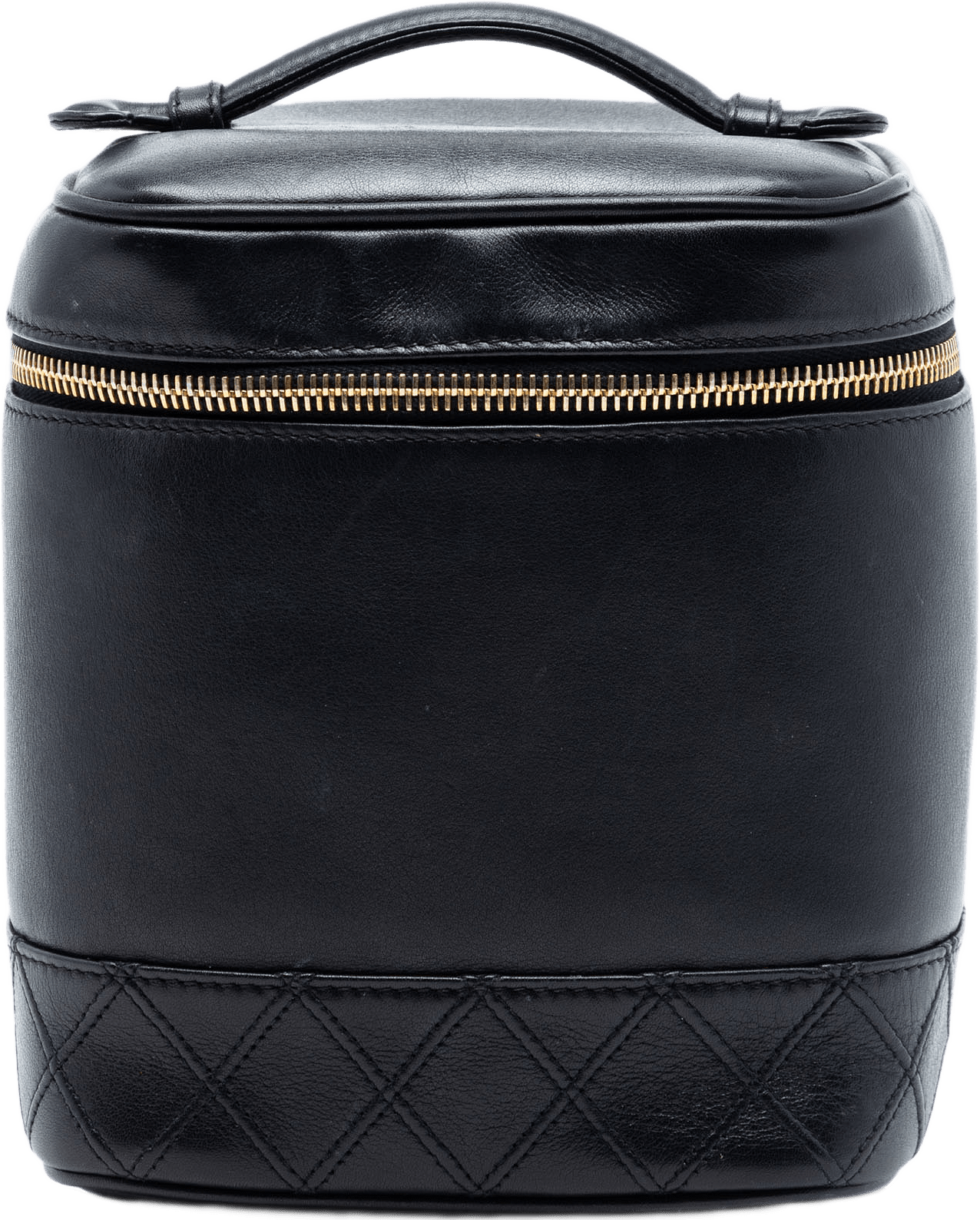 Chanel Cc Lambskin Vanity Case, från Luxclusif, i färgen black.
