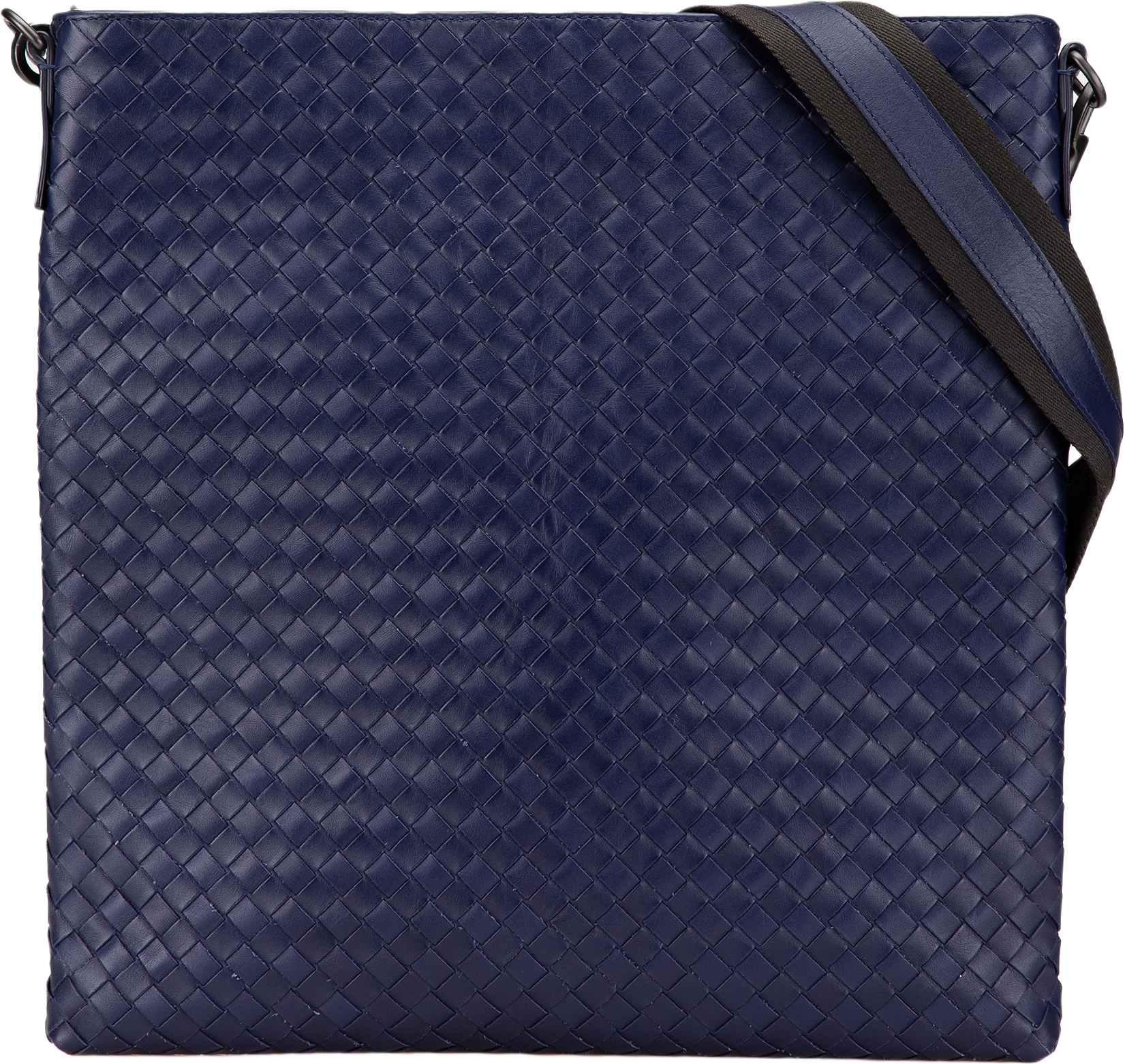 Bottega Veneta Nappa Intrecciato Crossbody, från Luxclusif, i färgen dark blue.