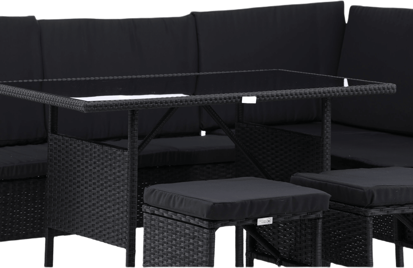 Knock Hörnsoffgrupp, från Venture Home, i färgen black.