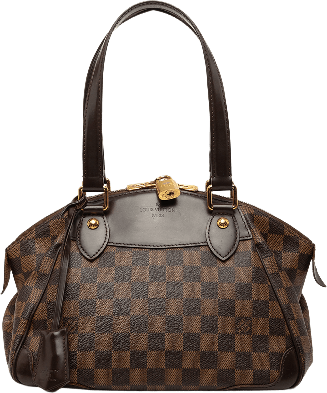 Louis Vuitton Damier Ebene Verona Pm, från Luxclusif, i färgen brun.