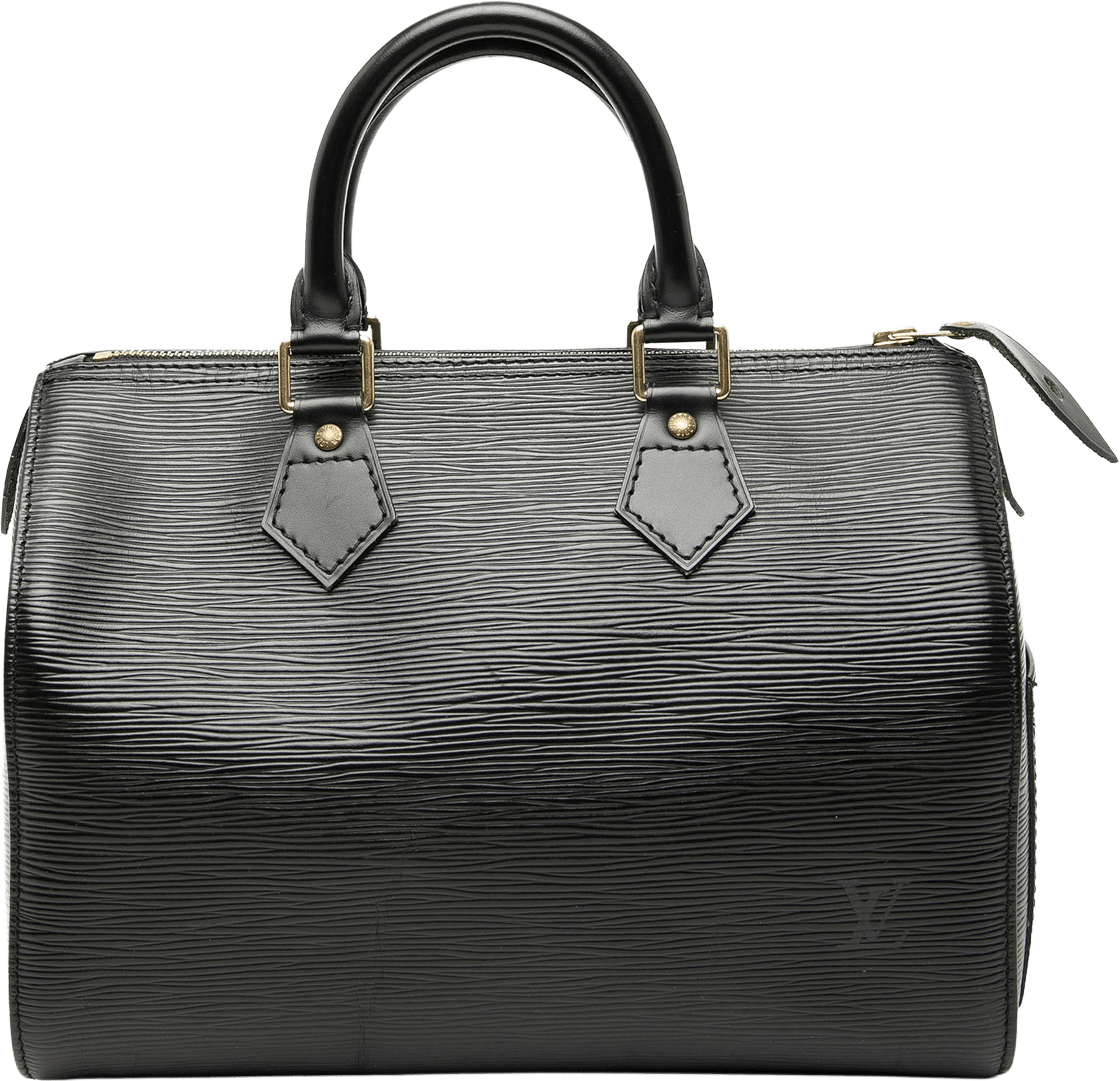 Louis Vuitton Epi Speedy 25, från Luxclusif, i färgen black.