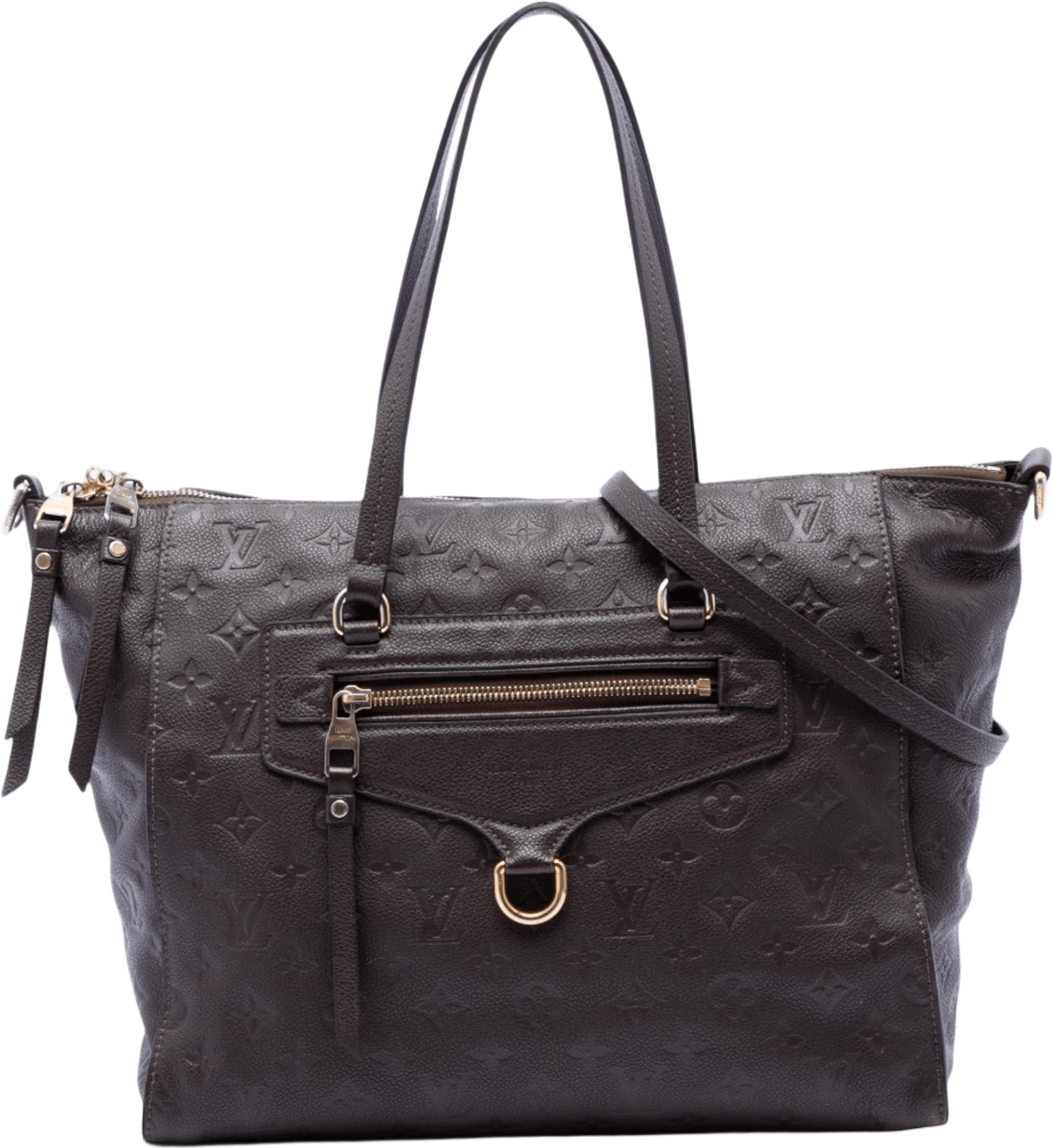 Louis Vuitton Monogram Empreinte Lumineuse Pm, från Luxclusif, i färgen dark brown.