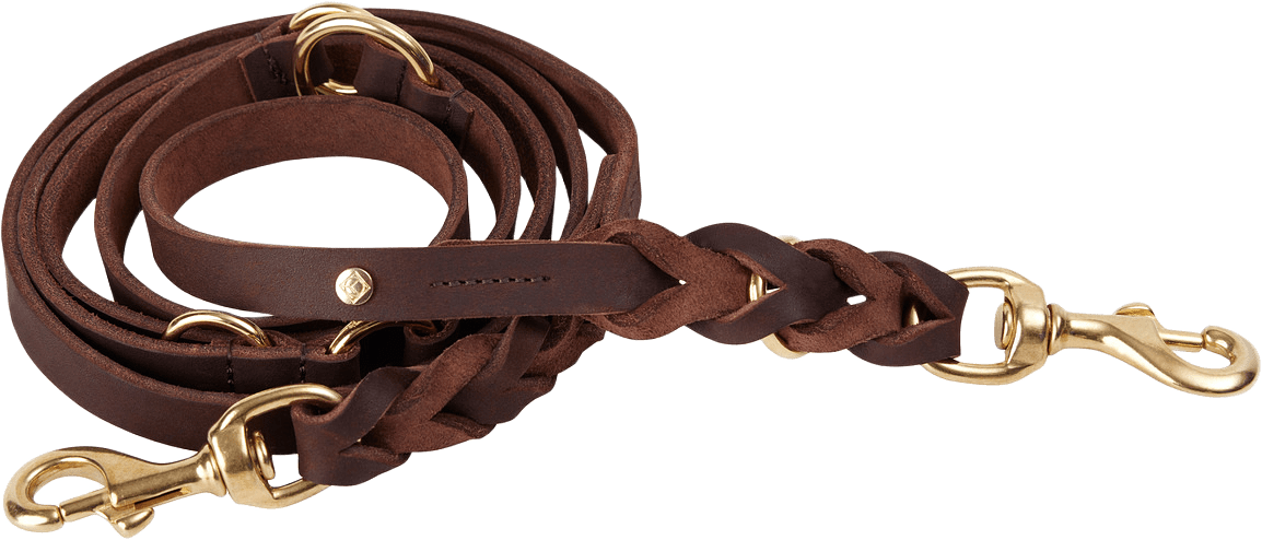 Robin Dog Leash - M/l, från OYOY Living, i färgen choko.