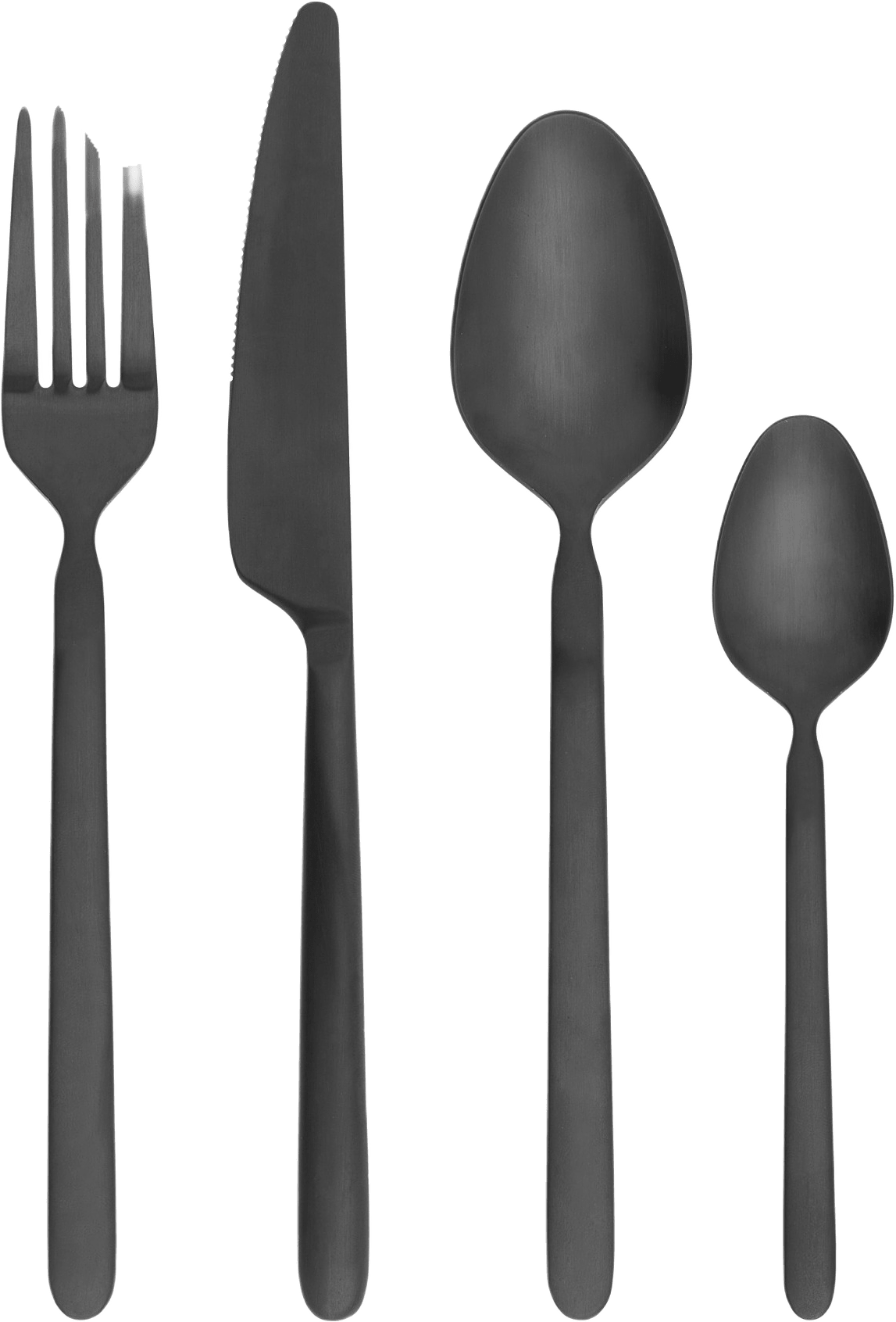 Stella Bestickset 16 Delar, från Blomus, i färgen black.