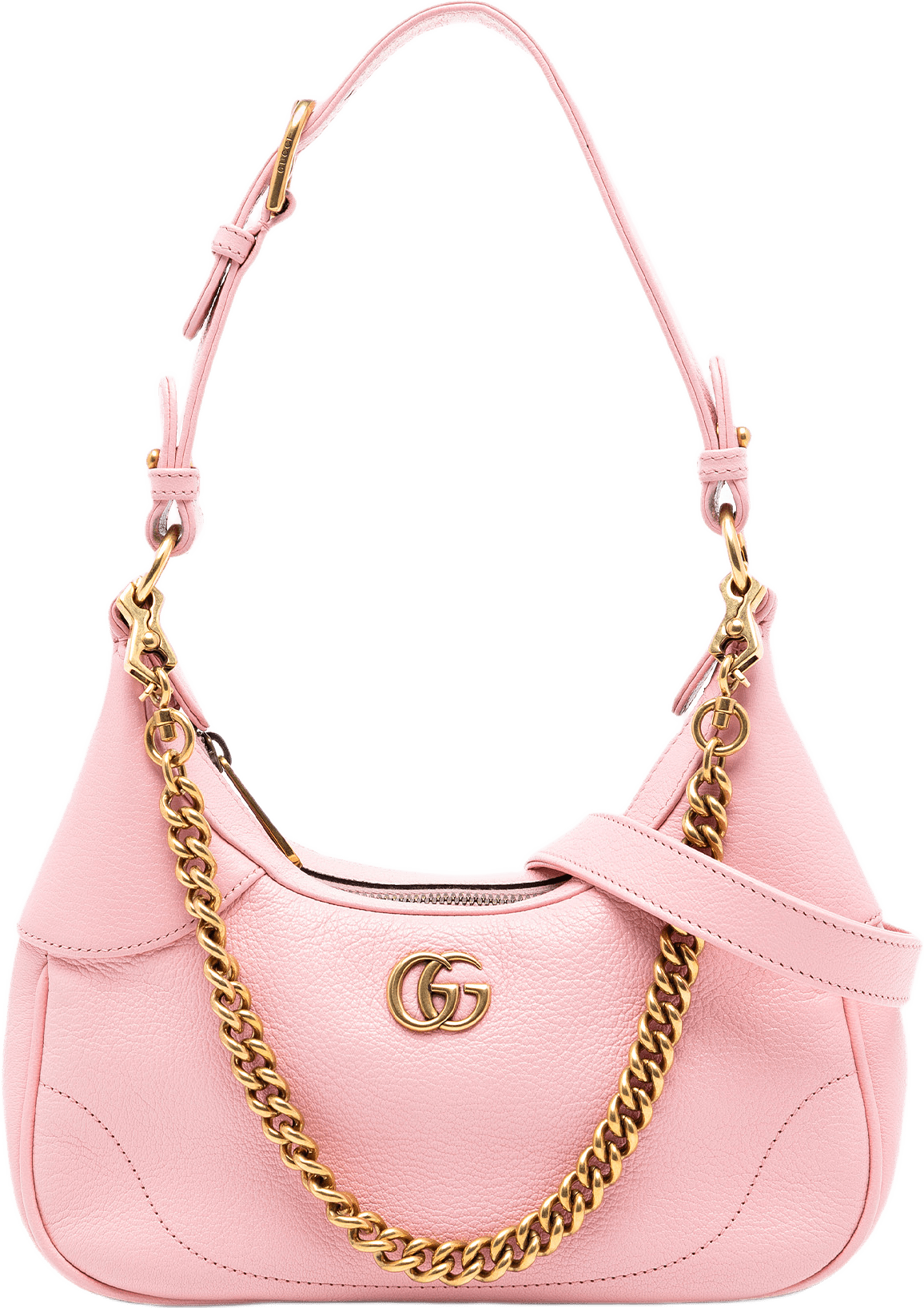 Gucci Small Calfskin Aphrodite Satchel, från Luxclusif, i färgen pink.