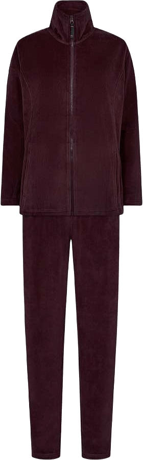 Pyjamas Set i Bomullsvelour, från Decoy, i färgen red.