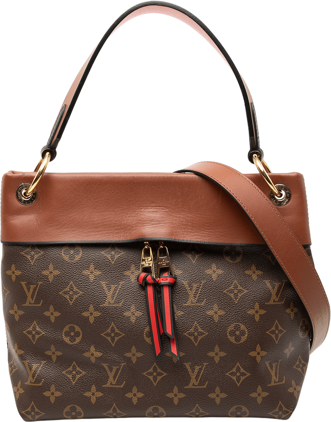 Louis Vuitton Monogram Tuileries Besace, från Luxclusif, i färgen brown.