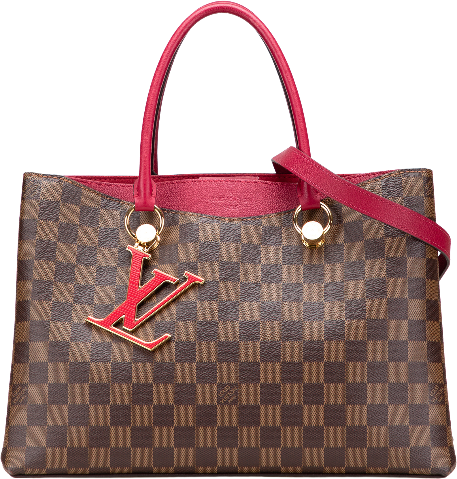 Louis Vuitton Damier Ebene Riverside, från Luxclusif, i färgen brown.