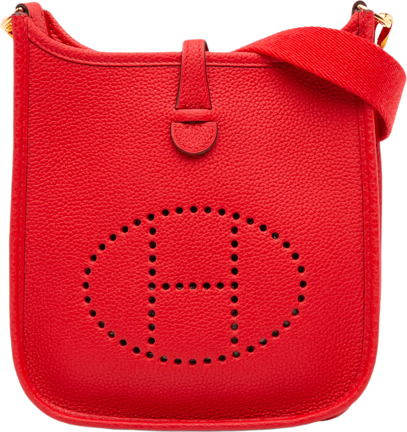 Hermès Clemence Evelyne I 16 Amazone, från Luxclusif, i färgen röd.