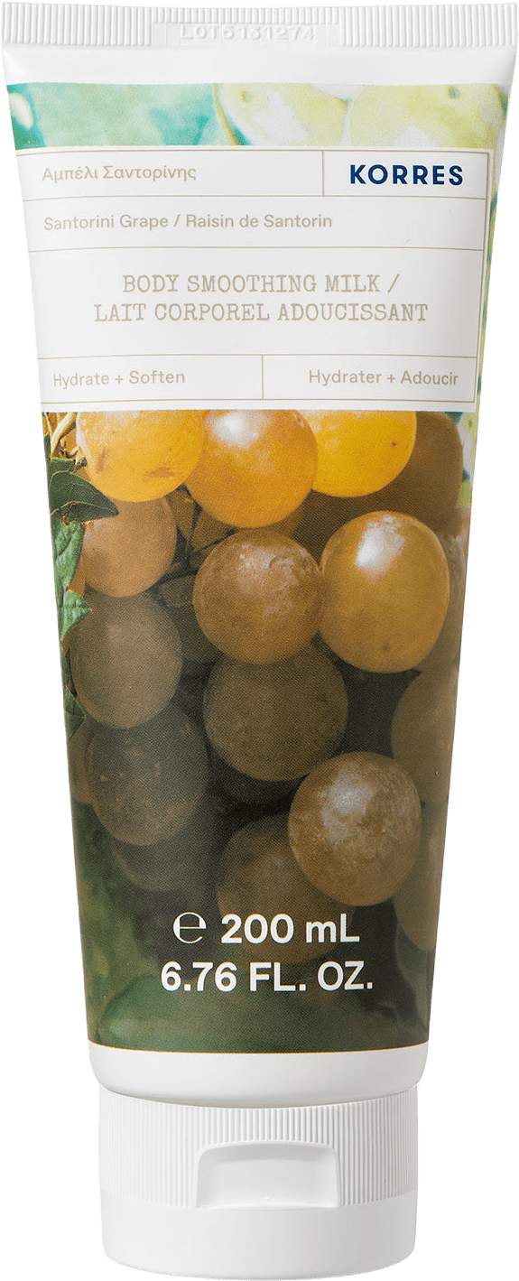 Santorini Grape Body Smoothing Milk, från Korres.