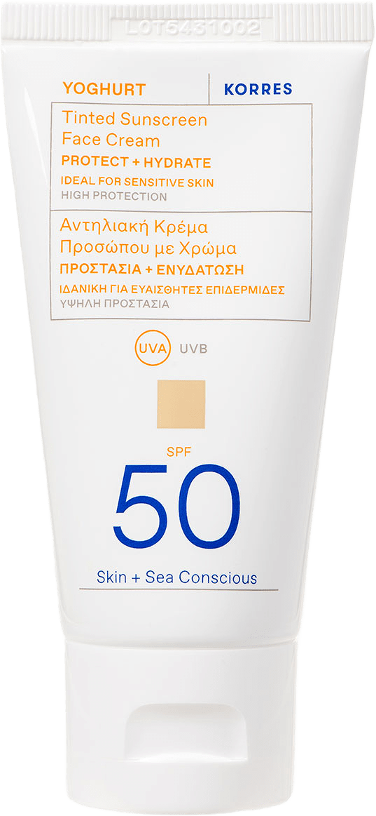 Yoghurt Tinted Sunscreen Face Cream SPF 50, från Korres.