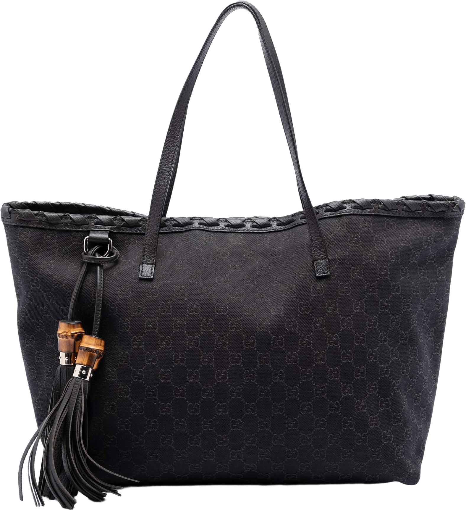 Gucci Gg Canvas Peggy Braided Tote, från Luxclusif, i färgen dark brown.