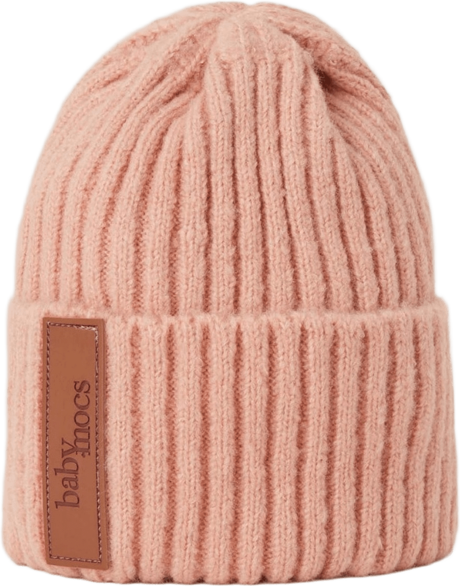 Beanie, från BabyMocs, i färgen pink.