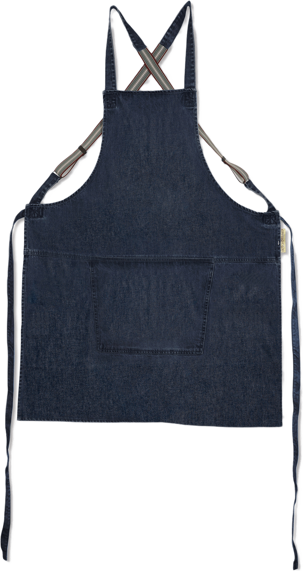 Förkläde Med Hängslen 65 X 77 Cm, från Dutchdeluxes, i färgen blue.