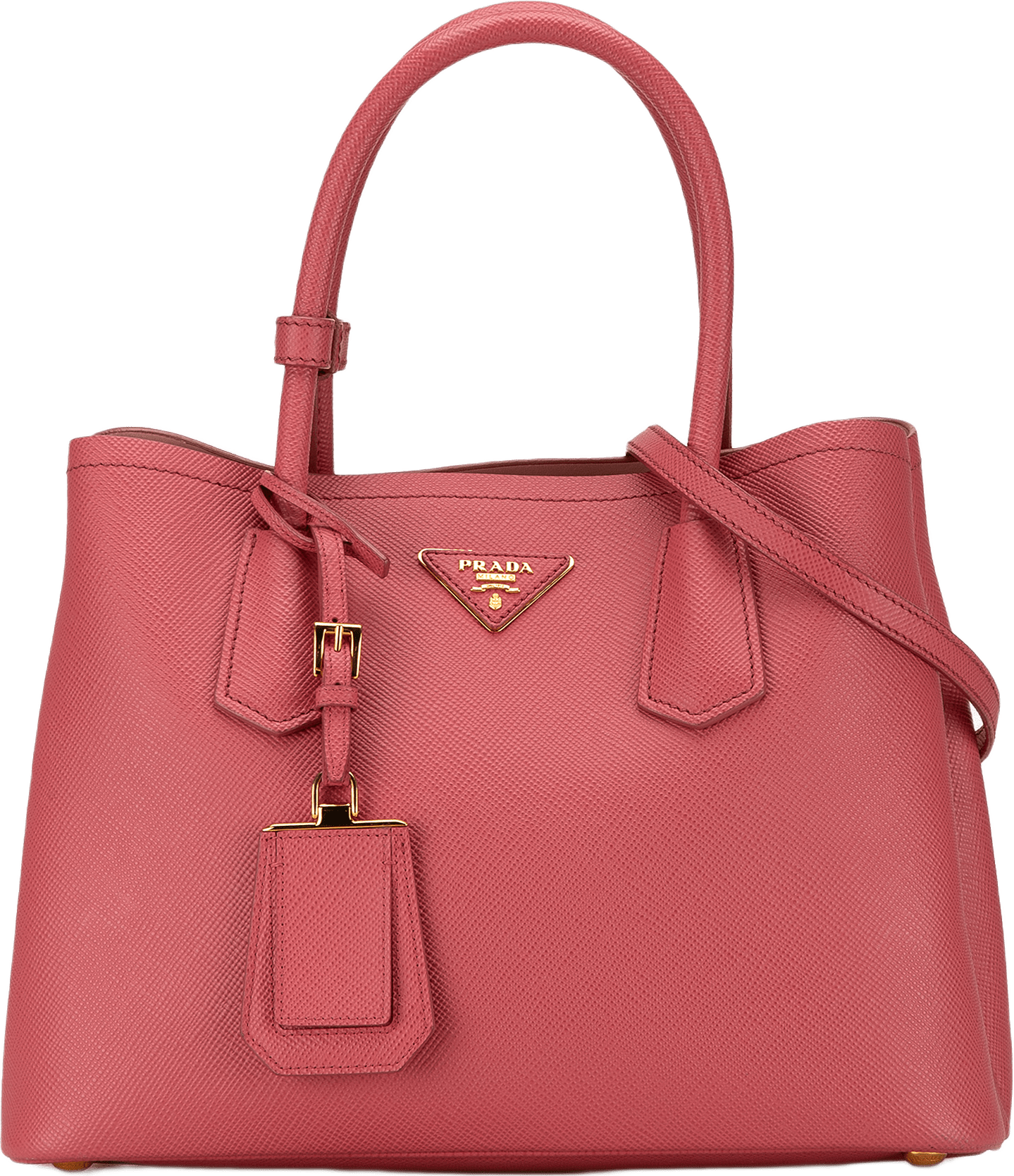 Prada Medium Saffiano Cuir Double Satchel