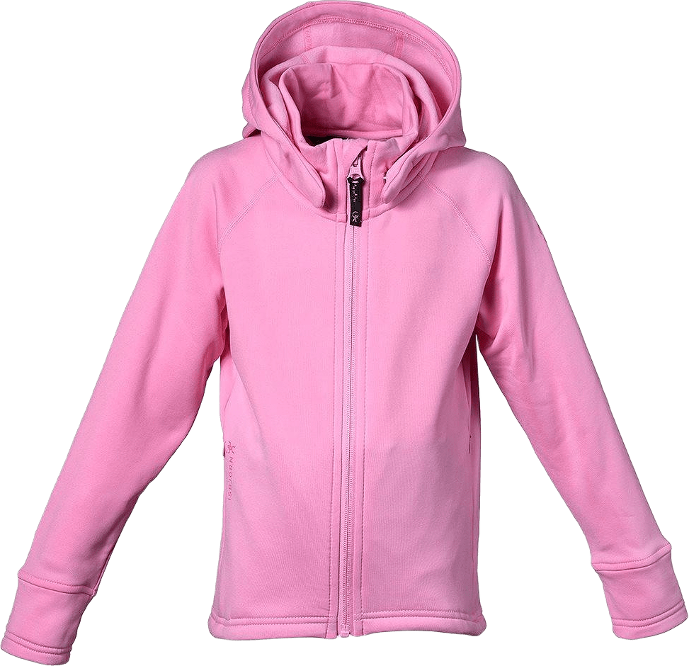 Panda Hoodie Kids, från ISBJÖRN of Sweden, i färgen frostpink.