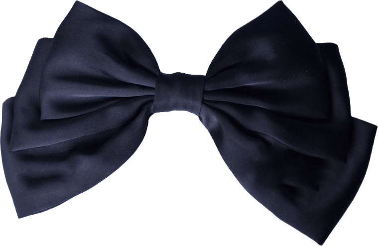 Stor Rosett Med Nackspänne, från Complement, i färgen black.