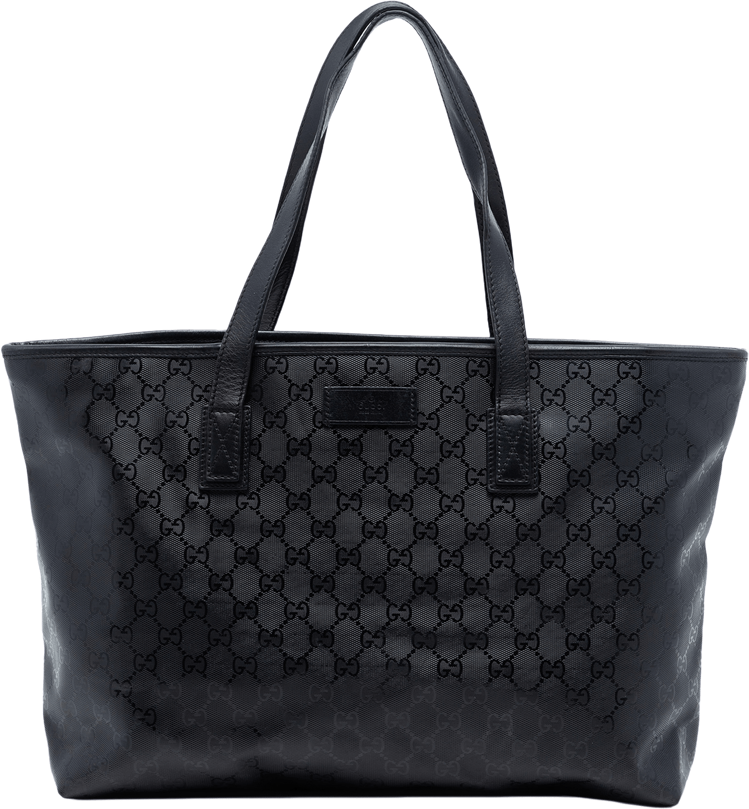 Gucci Medium Gg Imprime Tote, från Luxclusif, i färgen black.