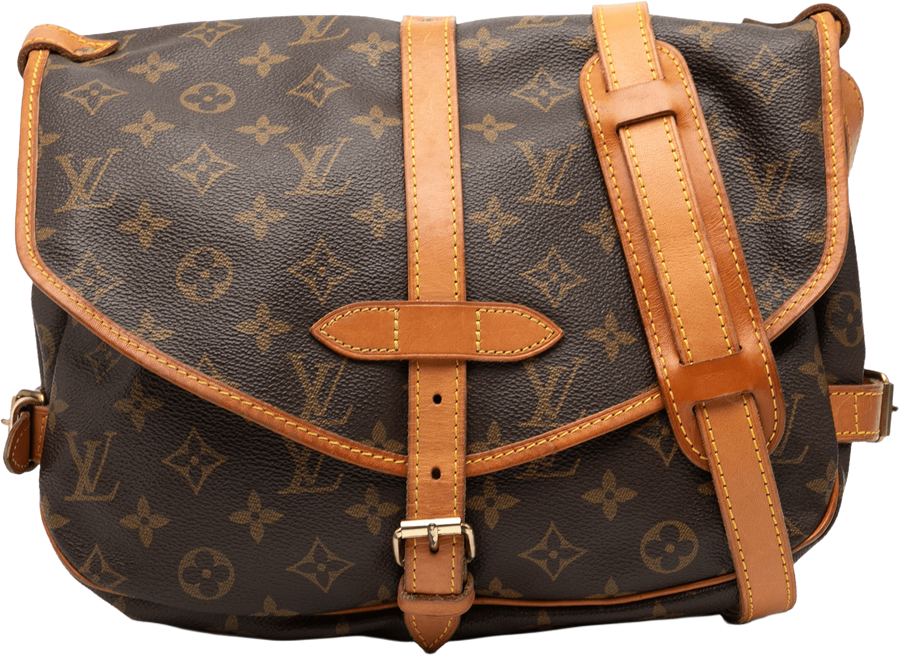 Louis Vuitton Monogram Saumur 30, från Luxclusif, i färgen brown.