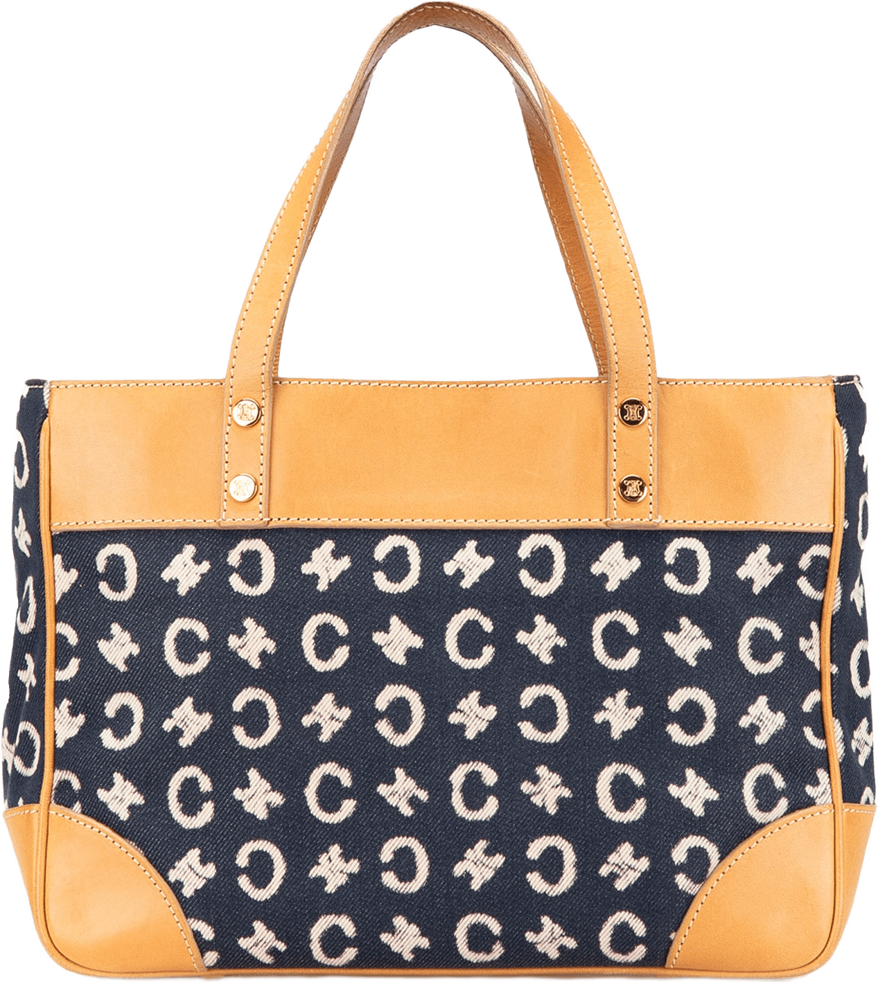 Celine C Macadam Denim Handbag, från Luxclusif, i färgen navy.