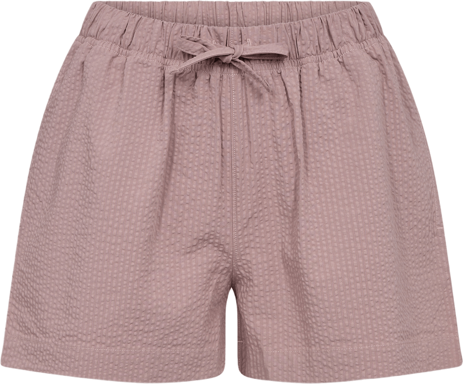 Bambu, "seersucker" Nattshorts, Ros