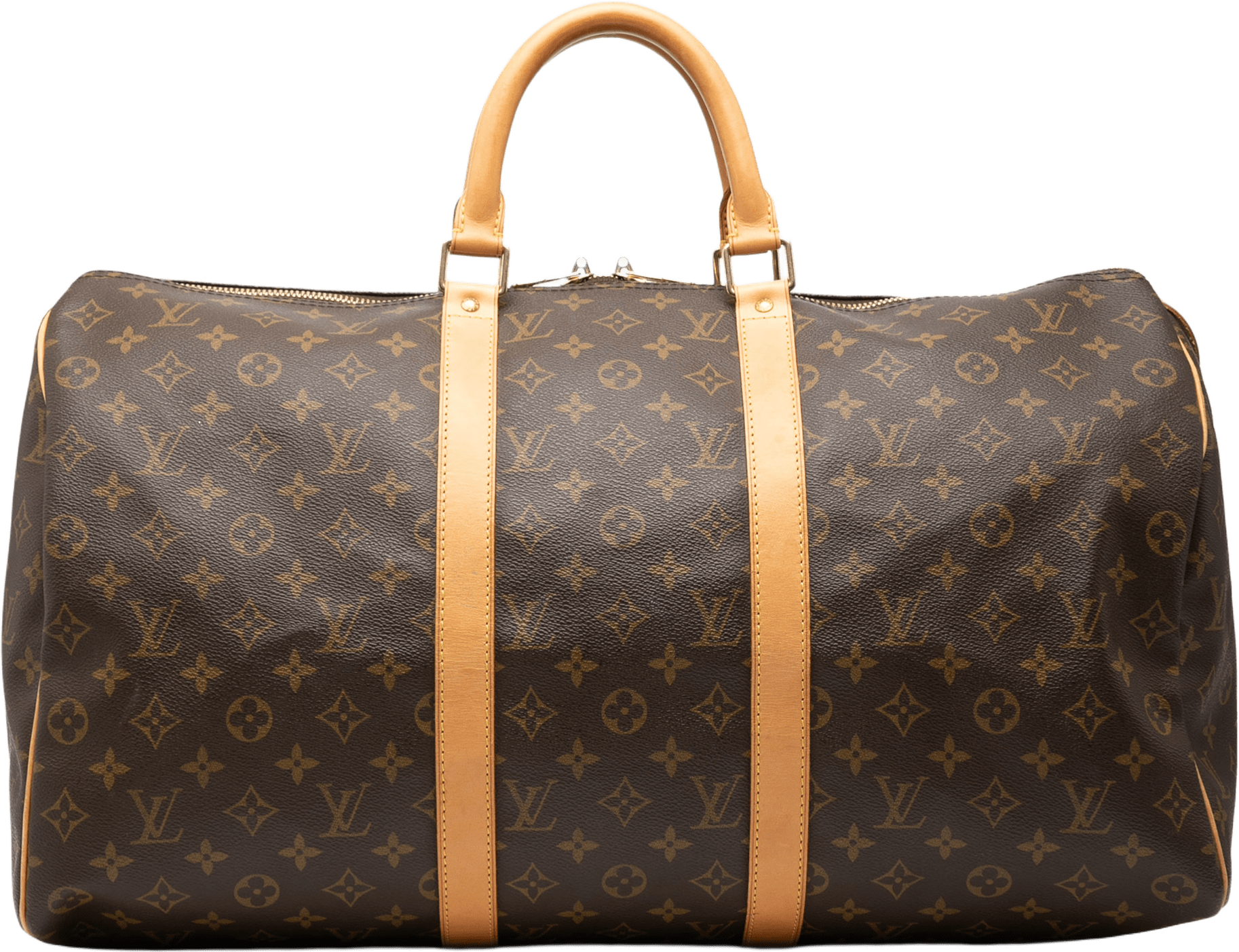 Louis Vuitton Monogram Keepall 50, från Luxclusif, i färgen brown.