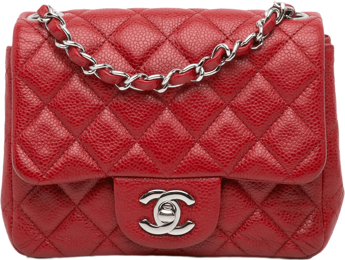 Chanel Mini Square Classic Caviar Single Flap