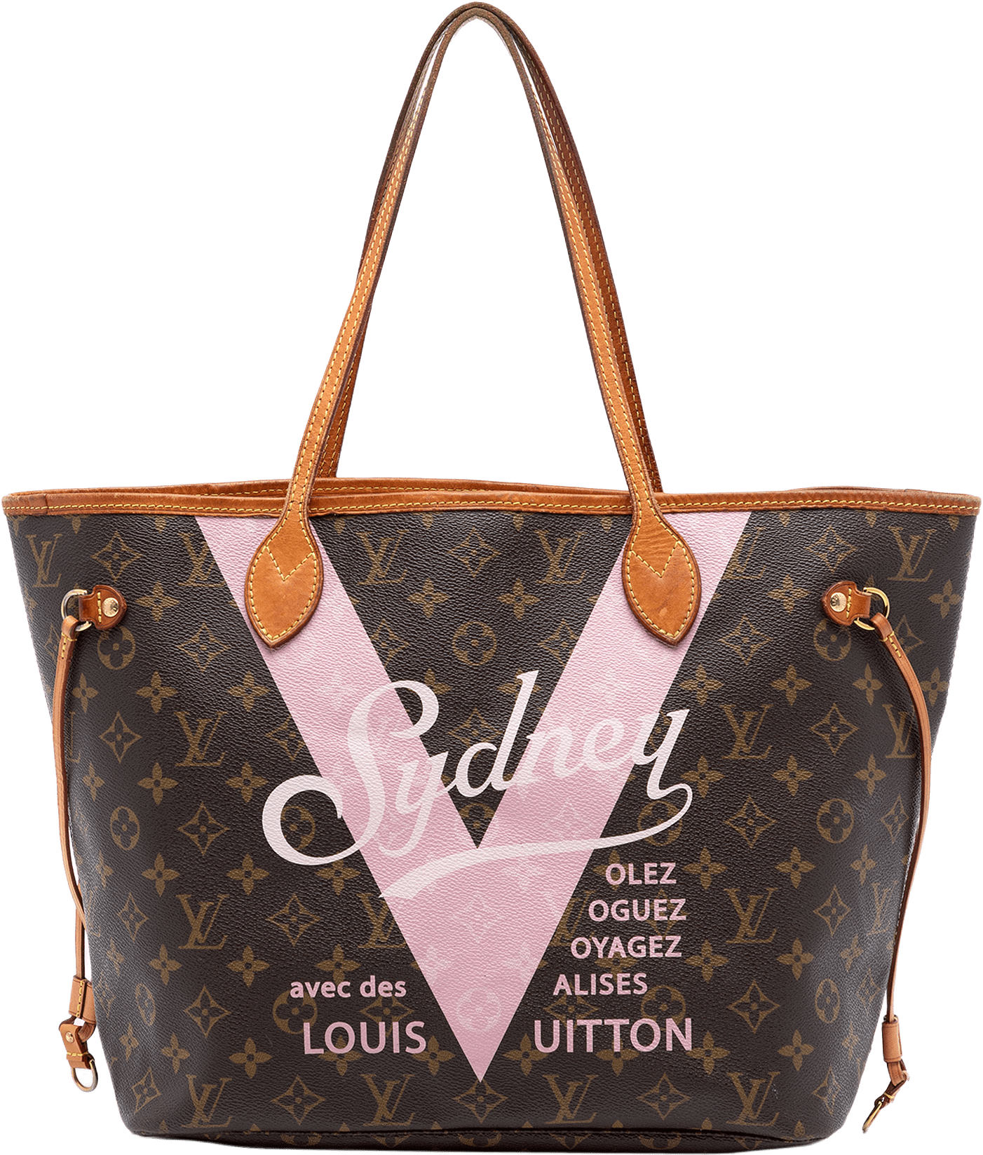 Louis Vuitton Limited Edition Monogram Sydney V Neverfull Mm, från Luxclusif, i färgen brown.