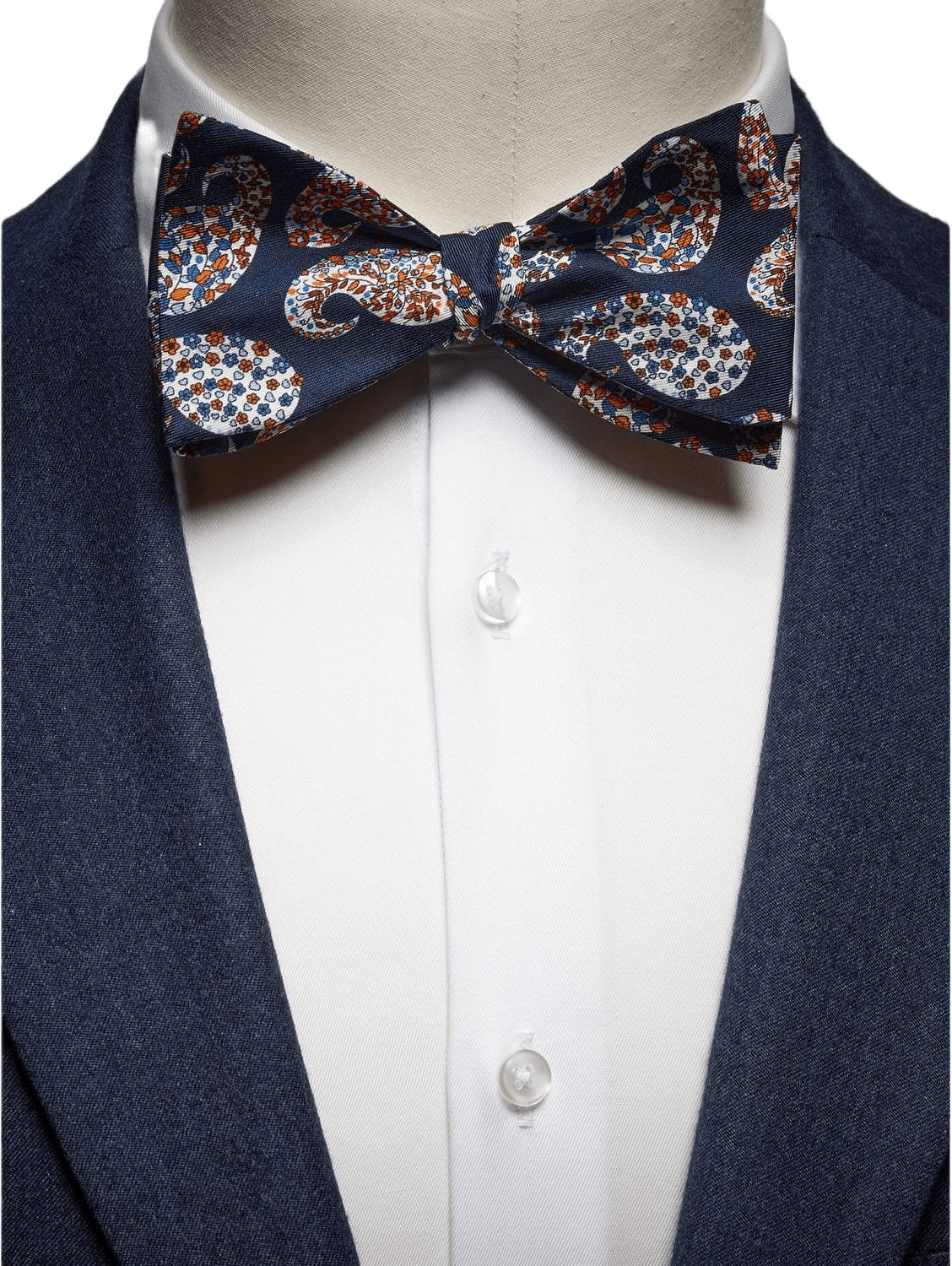 Bow Tie Floral Paisley, från John Henric, i färgen blue.