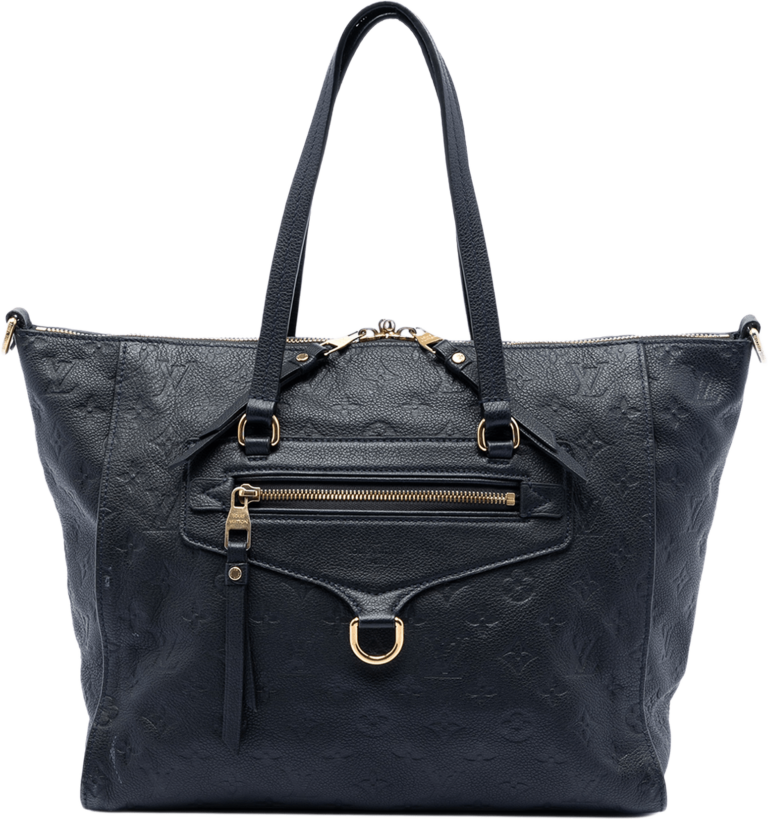Louis Vuitton Monogram Empreinte Lumineuse Pm, från Luxclusif, i färgen navy.