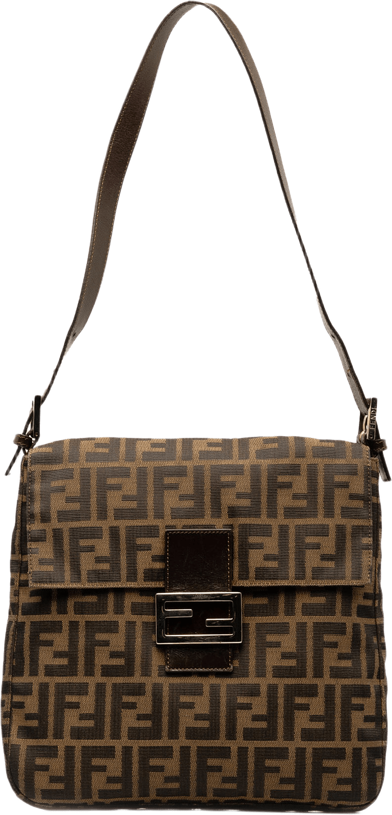 Fendi Zucca Canvas Mamma Forever, från Luxclusif, i färgen brun.