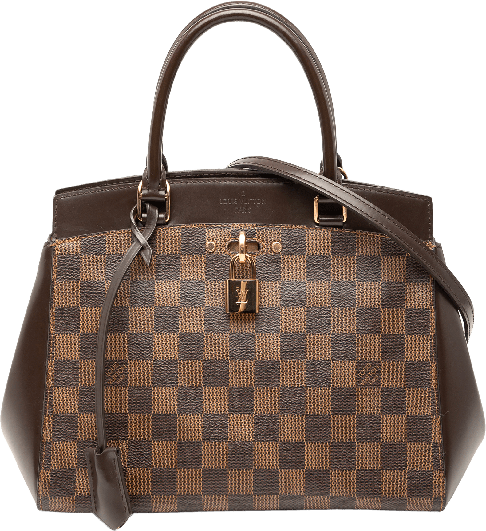 Louis Vuitton Damier Ebene Rivoli Pm, från Luxclusif, i färgen brown.
