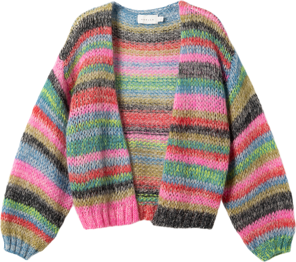 N-marlie Knit Cardigan - Delcine Multi, från Noella, i färgen delcine multi.