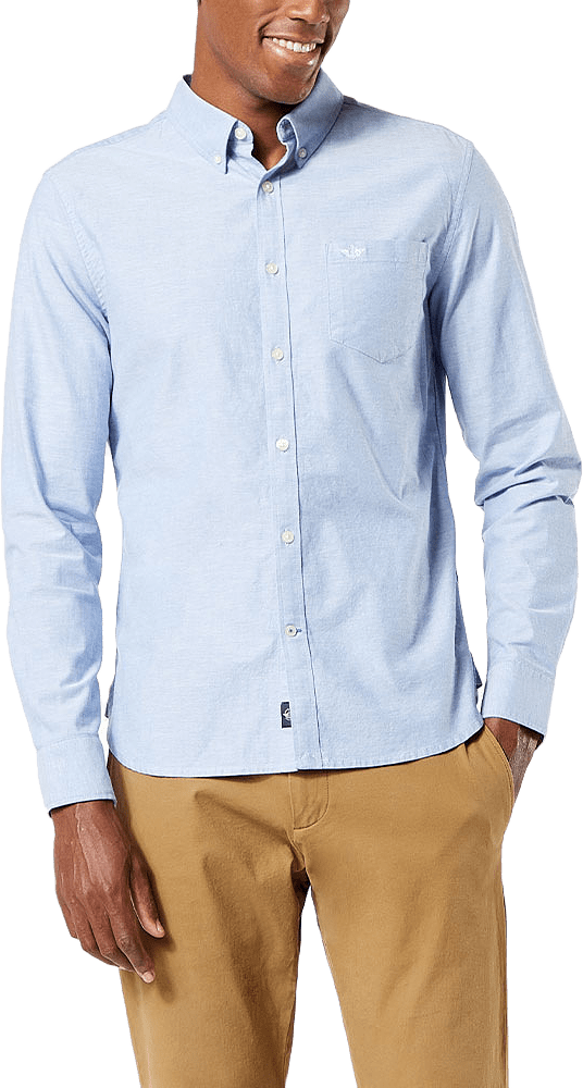 Oxford stretch, från Dockers, i färgen Greys.