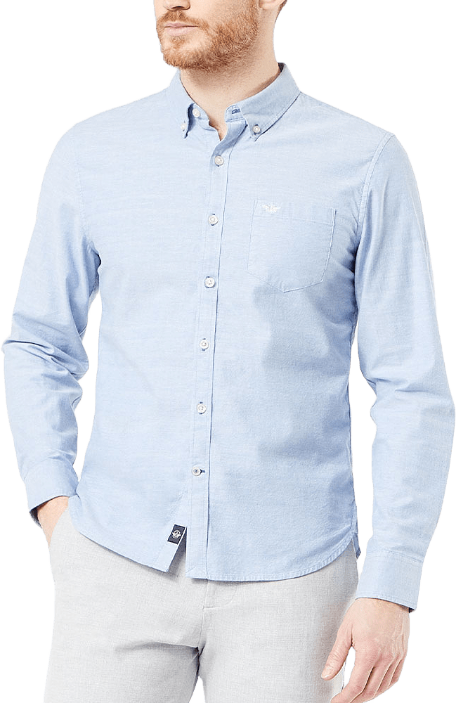 Oxford stretch, från Dockers, i färgen Blues.