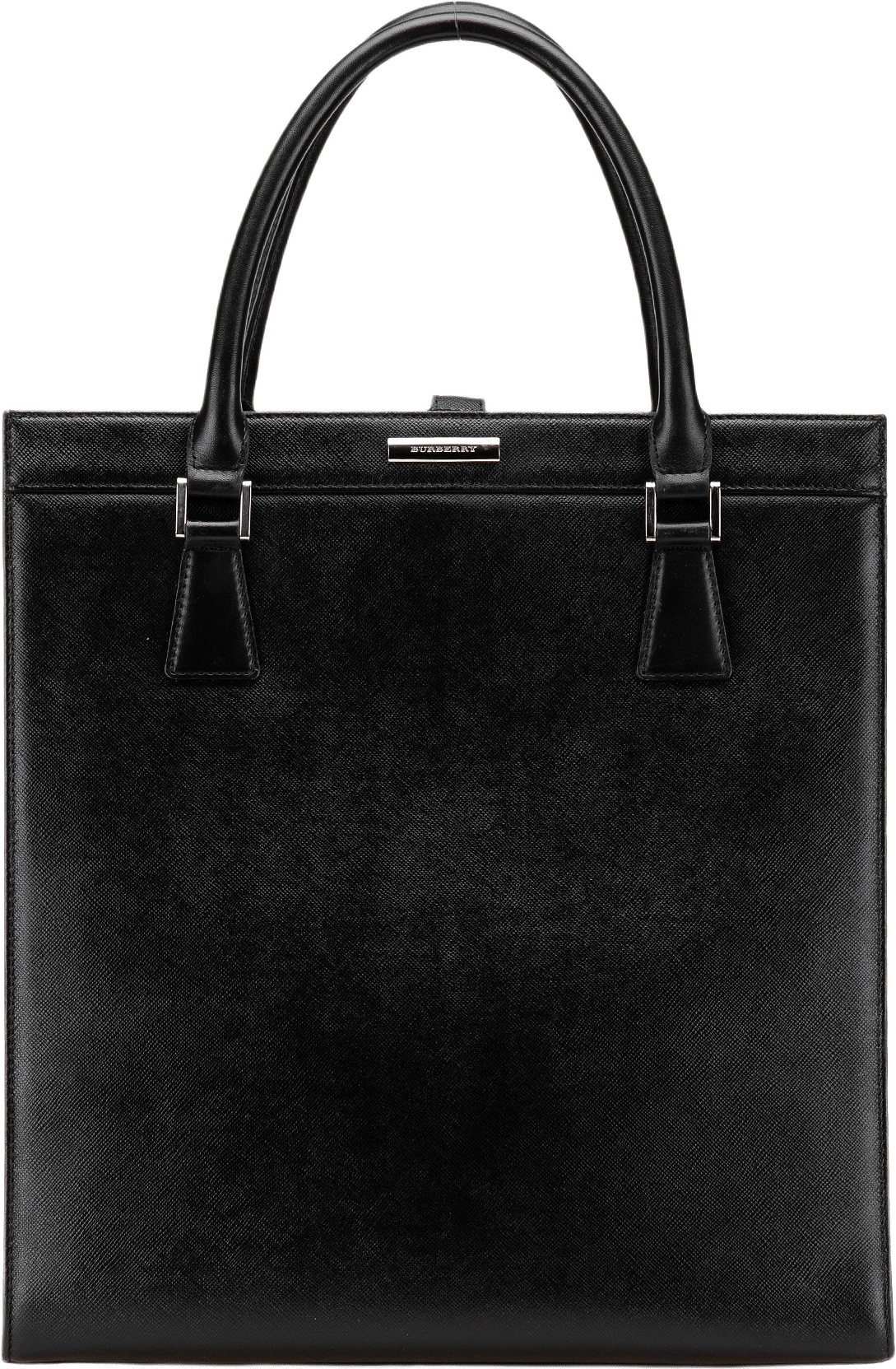 Burberry Leather Tote, från Luxclusif, i färgen black.