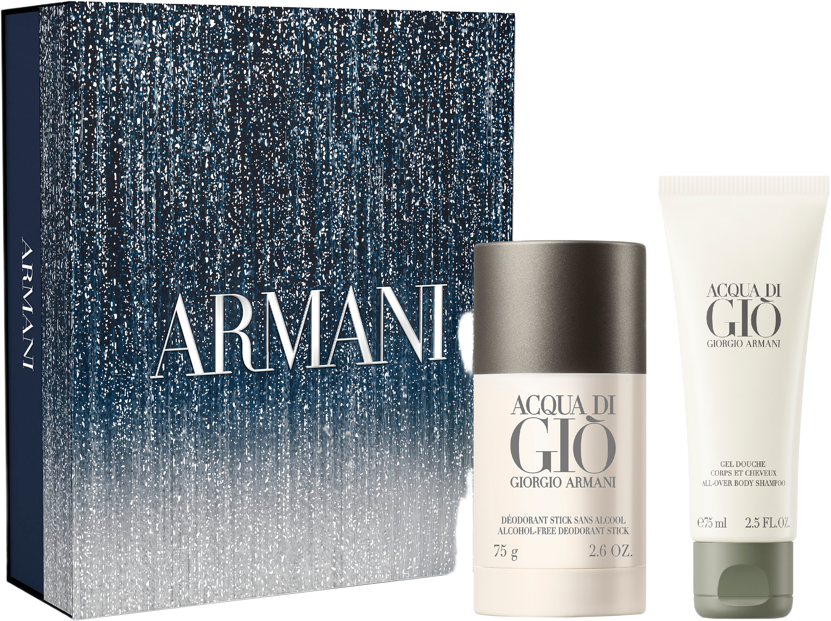 Acqua di Giò EDT deodorant stick 75ml & shower gel 75ml Holiday 2025 Gift Set, från Armani.