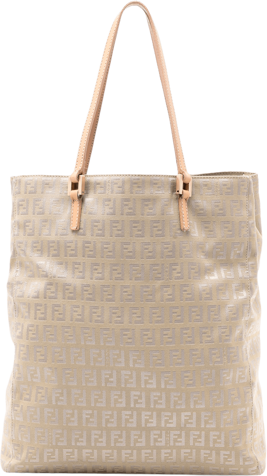 Fendi Zucchino Canvas Tote, från Luxclusif, i färgen beige.