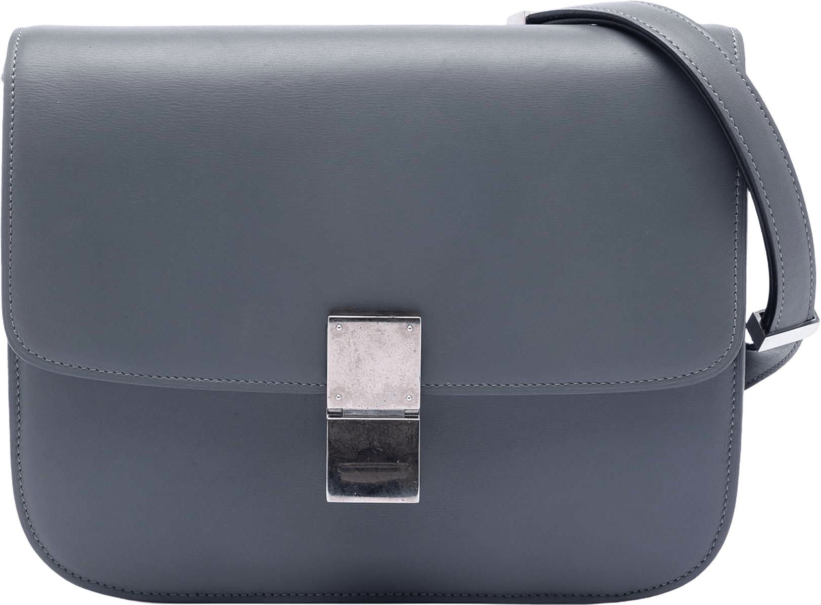 Celine Medium Calfskin Classic, från Luxclusif, i färgen dark gray.