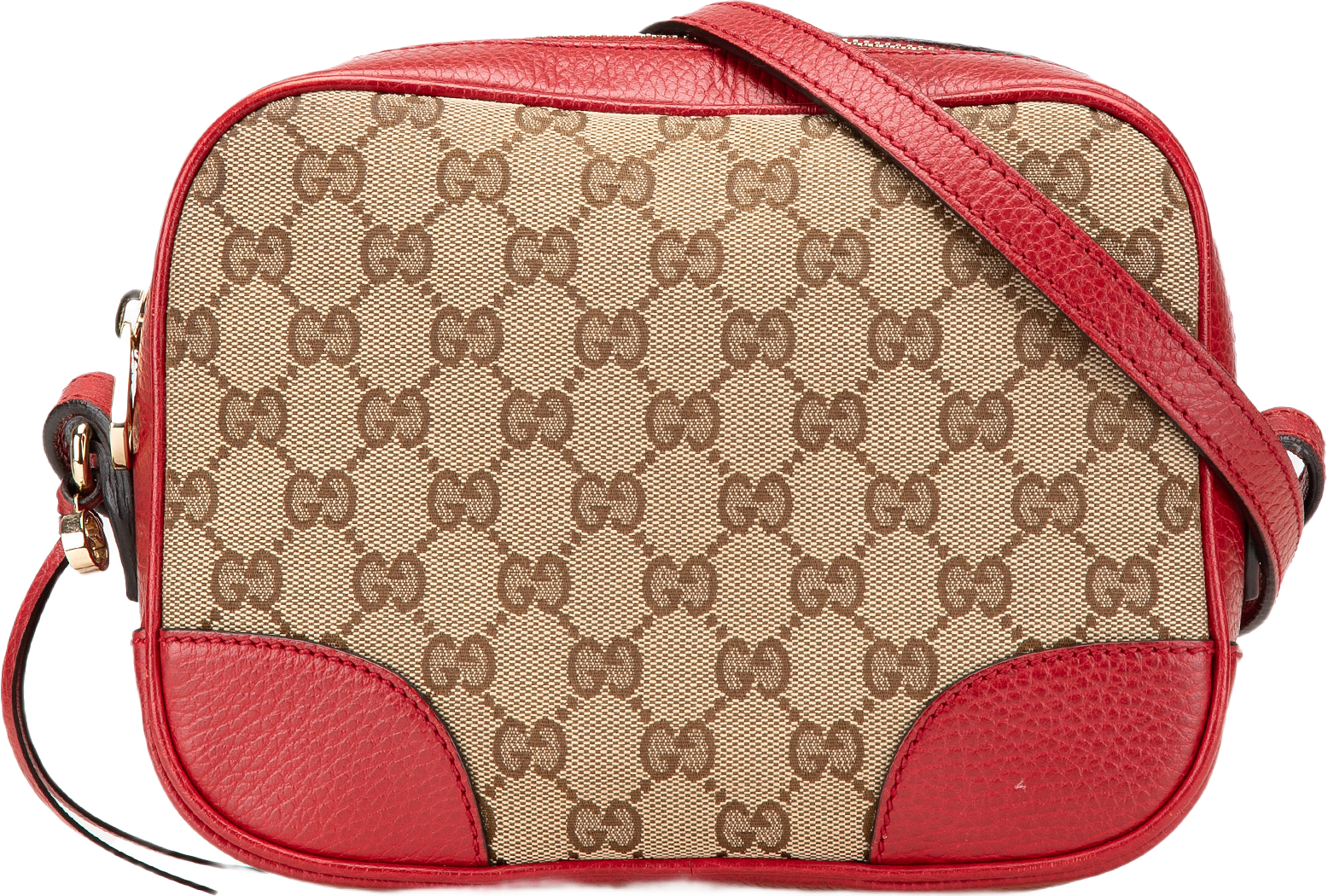 Gucci Gg Canvas Bree Crossbody, från Luxclusif, i färgen beige.