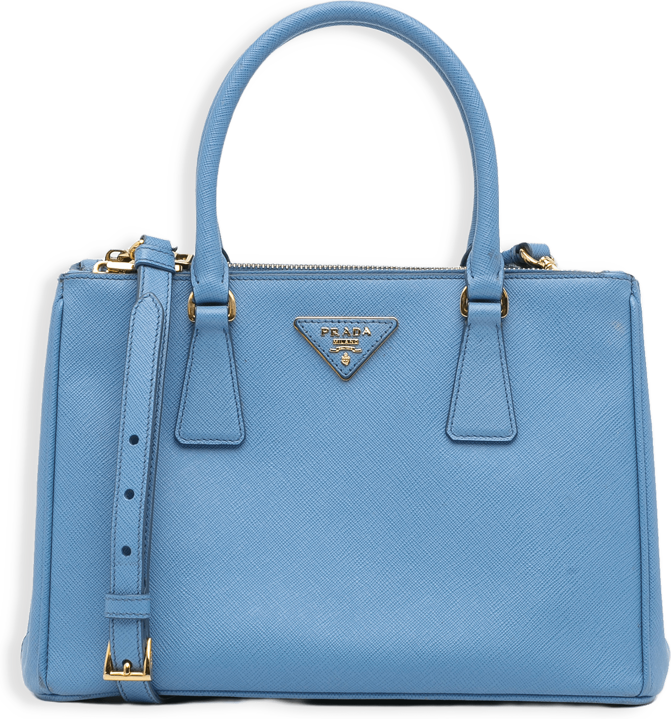 Prada Medium Saffiano Lux Galleria Double Zip Tote