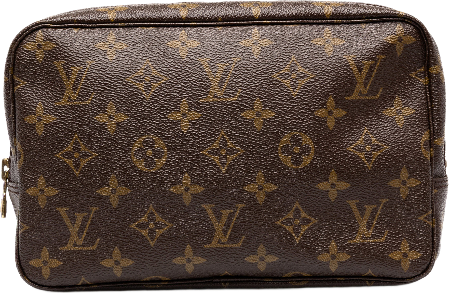 Louis Vuitton Monogram Trousse Toilette 23, från Luxclusif, i färgen brun.
