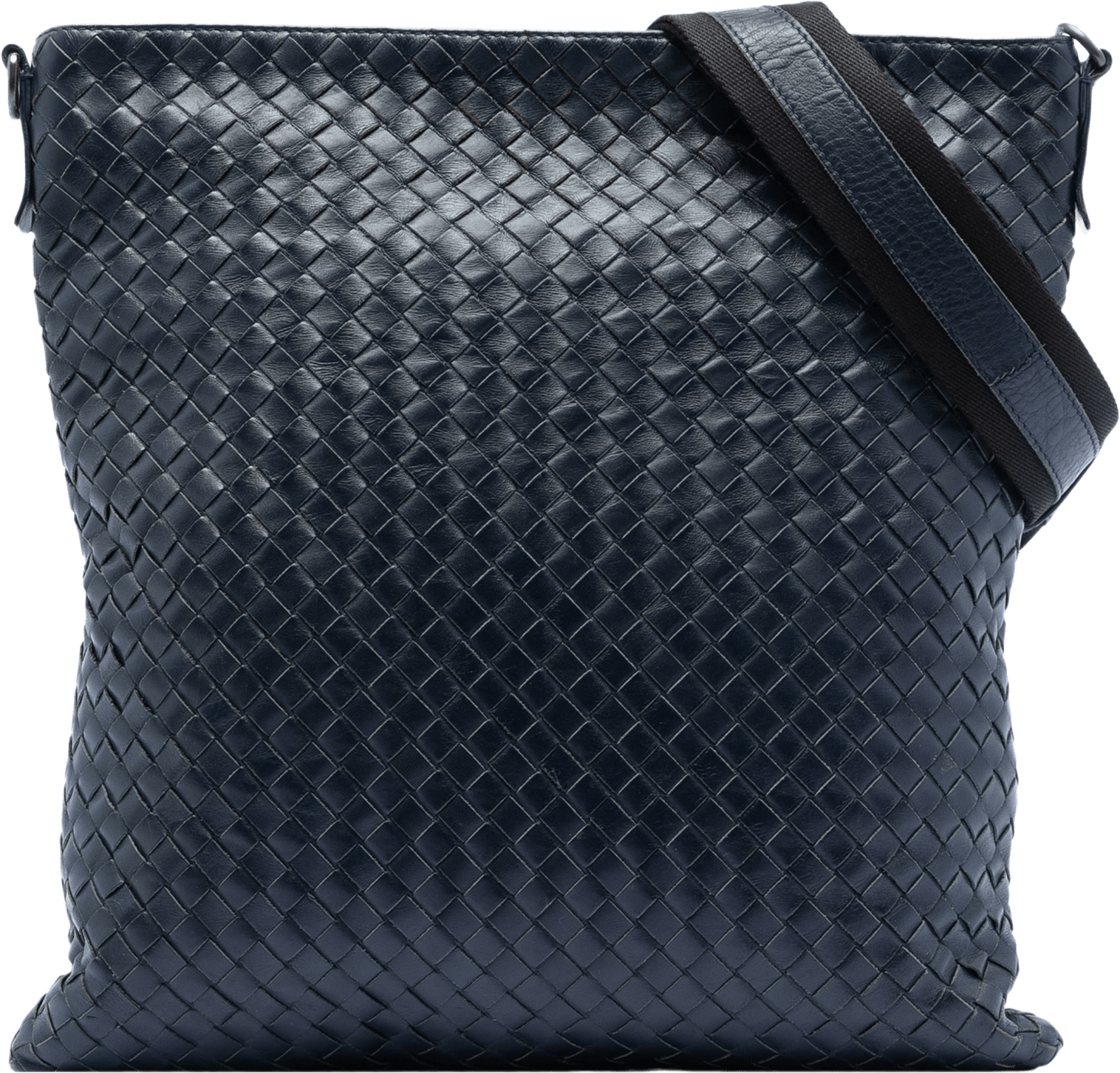 Bottega Veneta Nappa Intrecciato Vn Crossbody, från Luxclusif, i färgen navy.