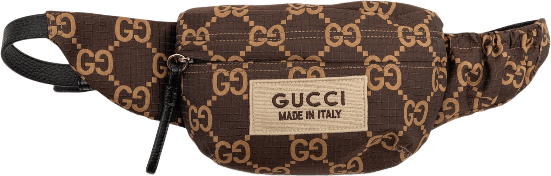 Gucci Gg Nylon Ripstop Belt Bag, från Luxclusif, i färgen brun.