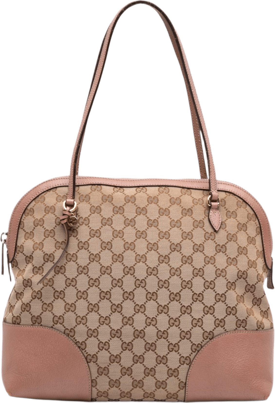 Gucci Medium Gg Canvas Bree Dome Tote, från Luxclusif, i färgen beige.