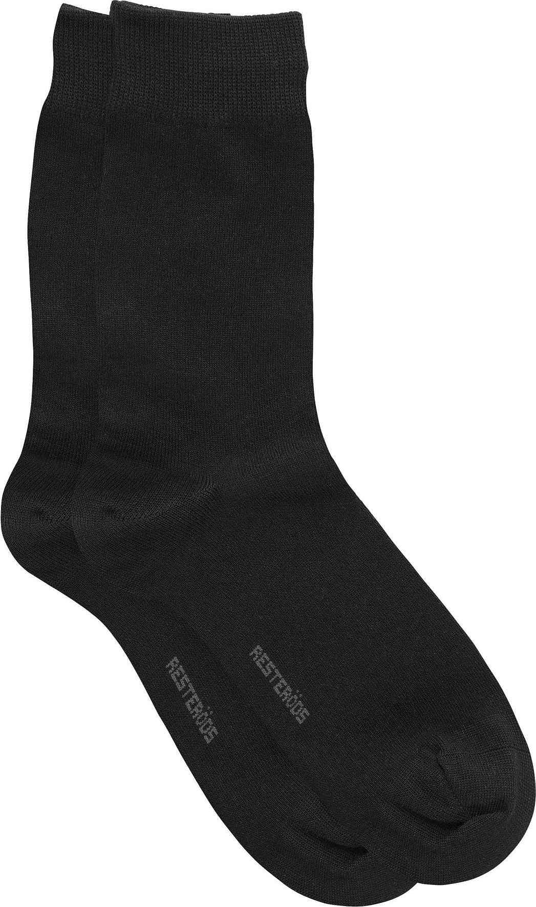 Ekologisk Bomull, Strumpor, 5-pack, Svart, från Resteröds, i färgen black.